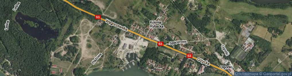 Zdjęcie satelitarne Węgorzewska ul.